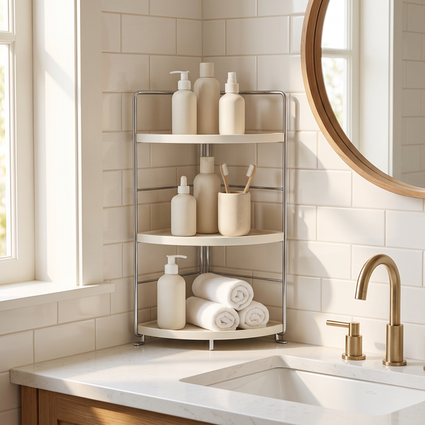 Corbin Three Tier Corner Shelf