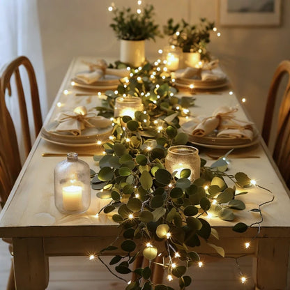 Laurel Botanical LED Garland
