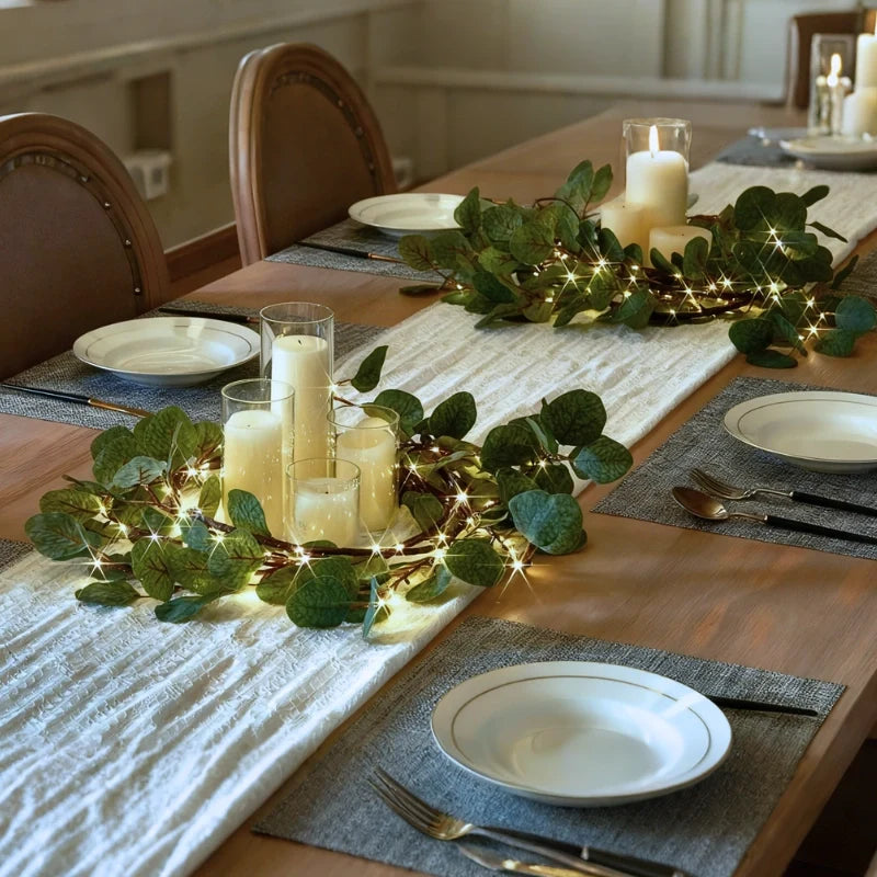 Laurel Botanical LED Garland