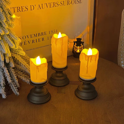 Wynn flameless LED taper candlesticks, set of 3