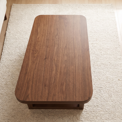 Aveline table seen from above showing the full top