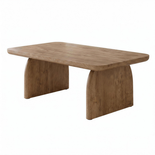 Wexford brown farmhouse coffee table on a white background