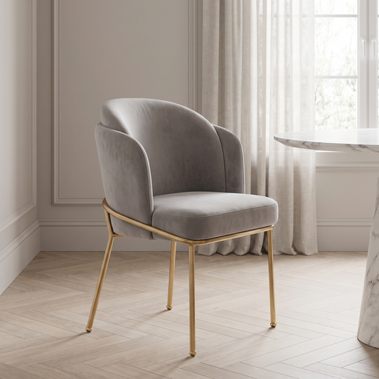 Amara Dining Chair with Gold Legs
