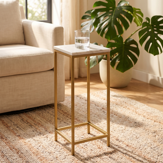 Rhodes Marble Drink Table Medium
